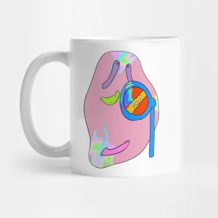 Smug Trippy Emoji Surreal Melting Mug